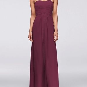David’s Bridal Wine color dress